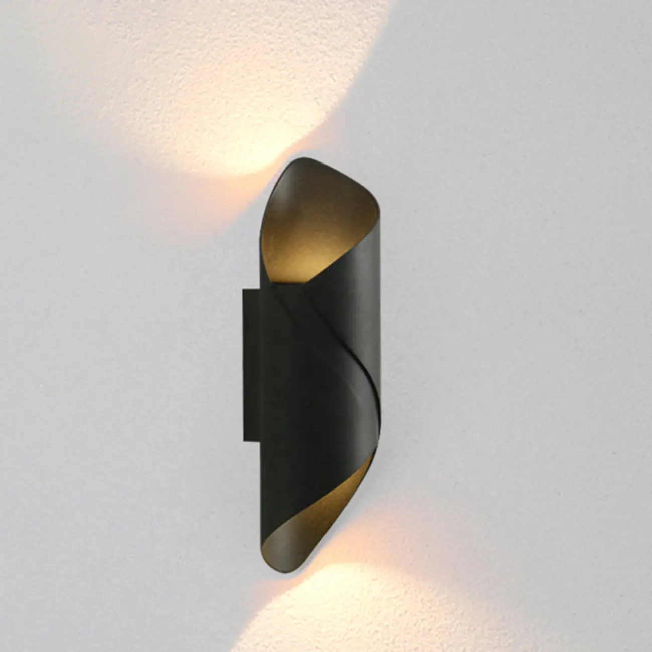 Modern 2-Light Abstract Metal Wall Sconce Image - 17 | homeyfad