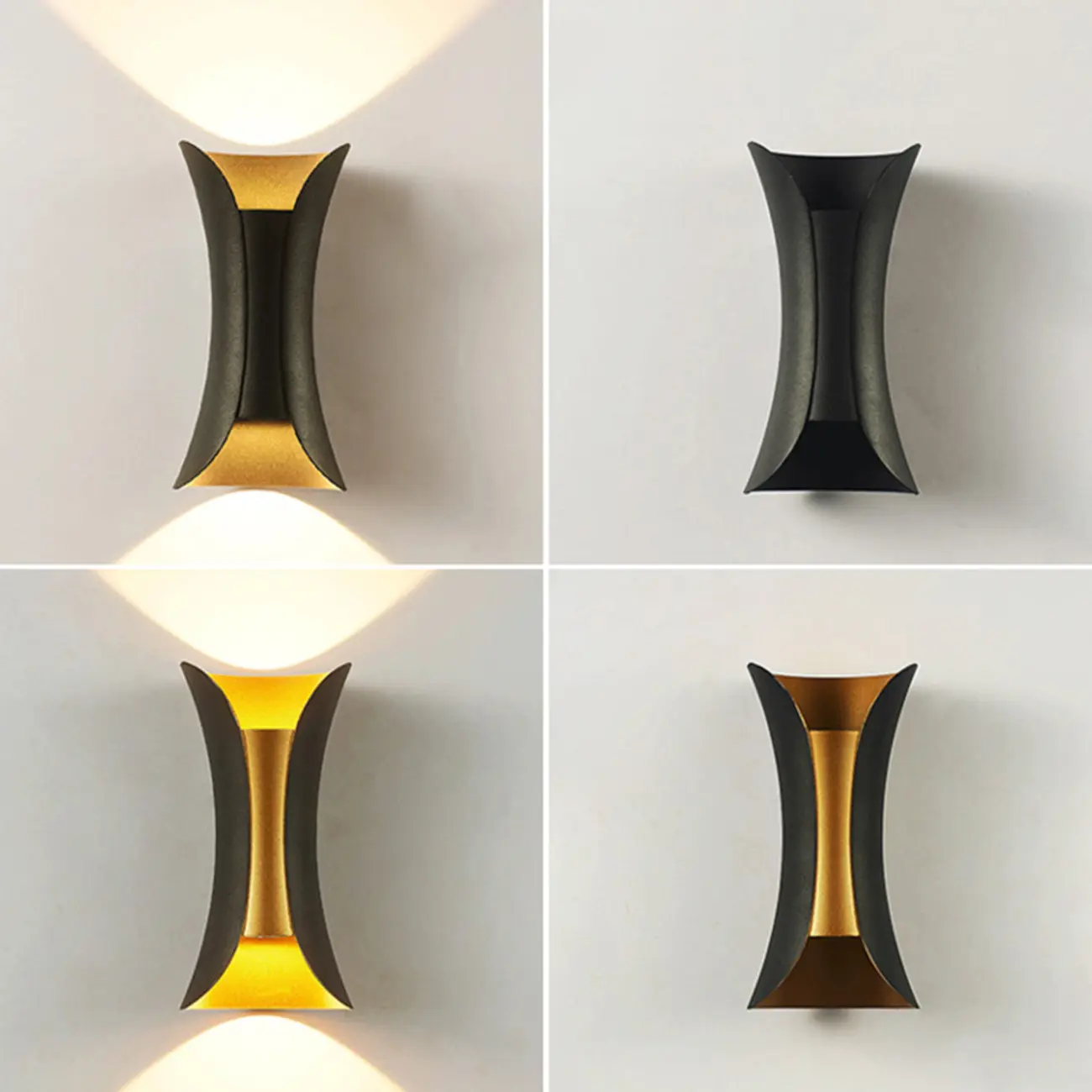 Modern 2-Light Abstract Metal Wall Sconce Image - 18 | homeyfad