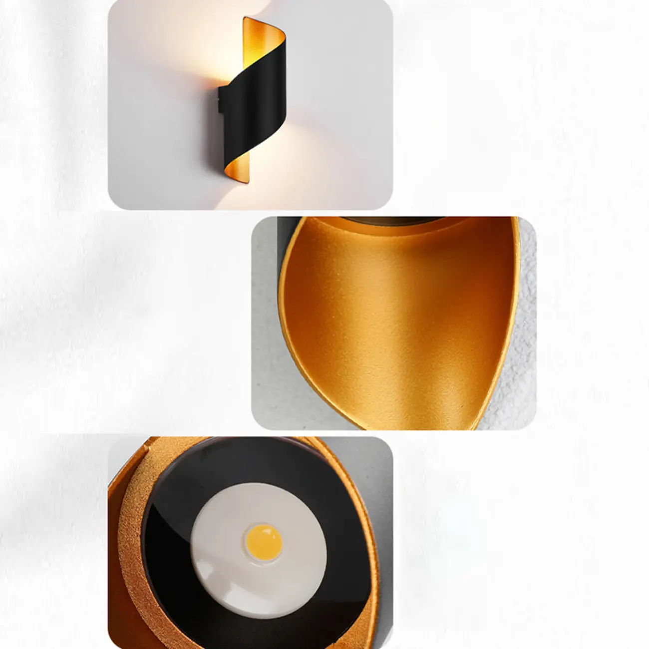 Modern 2-Light Abstract Metal Wall Sconce Image - 23 | homeyfad