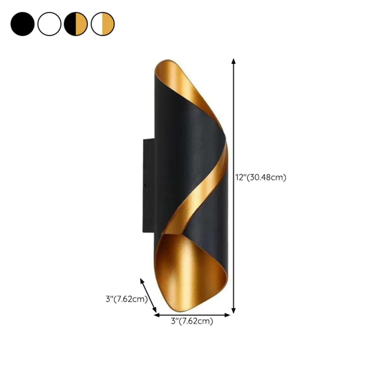 Modern 2-Light Abstract Metal Wall Sconce Image - 26 | homeyfad