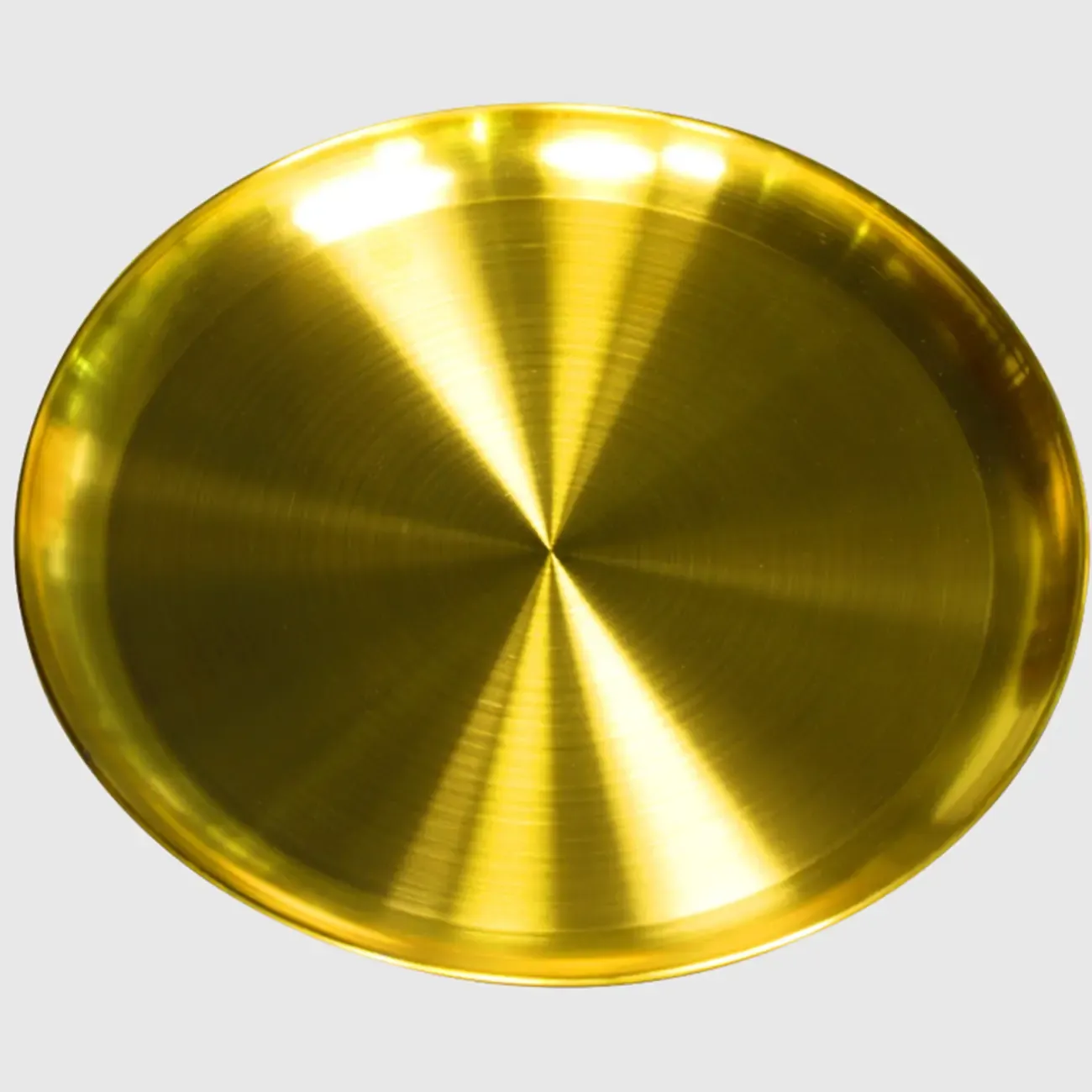 Round Metal End Table with Figurine Base for Modern Decor Image - 10