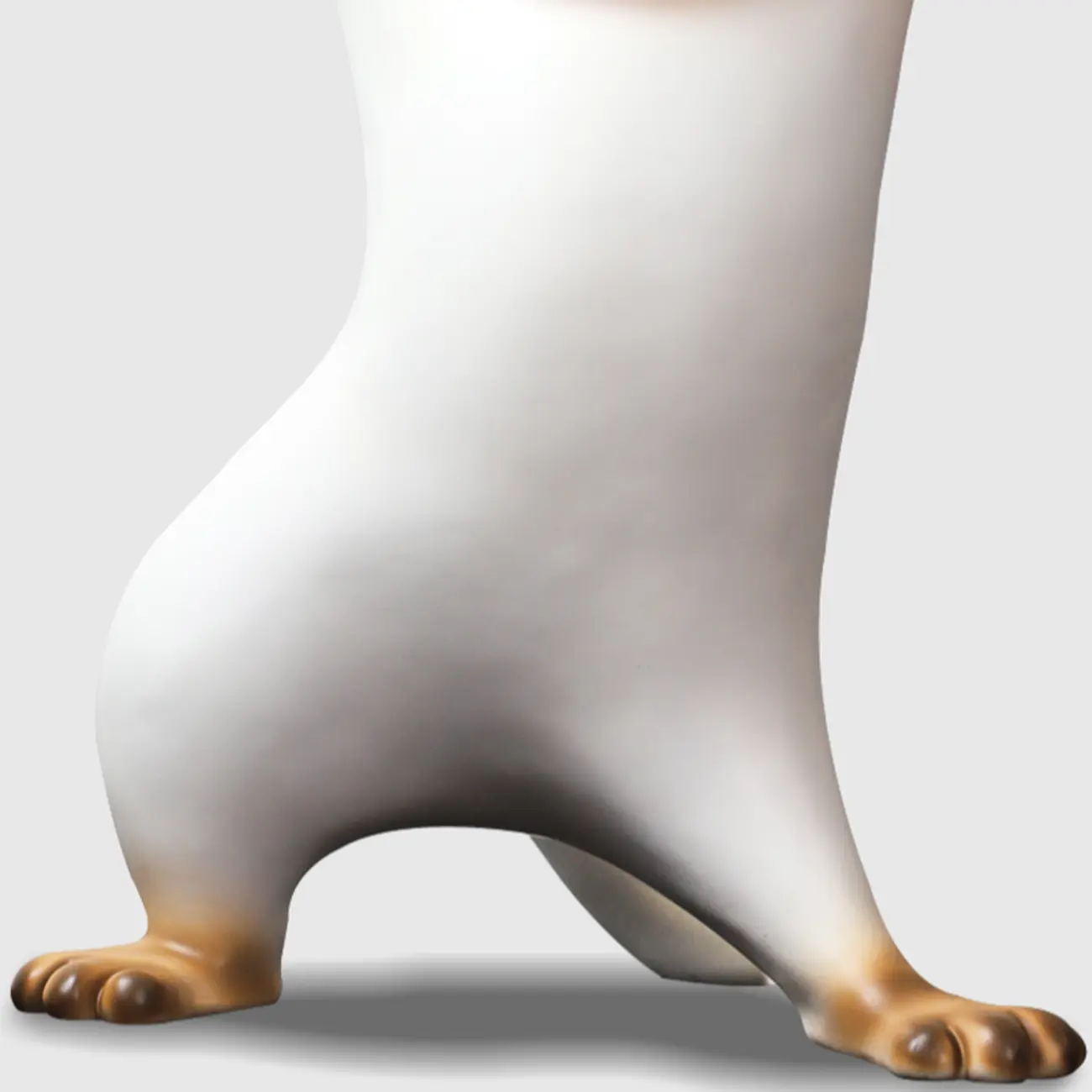 Round Metal End Table with Figurine Base for Modern Decor Image - 12 | homeyfad