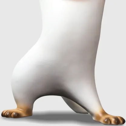 Round Metal End Table with Figurine Base for Modern Decor Image - 12