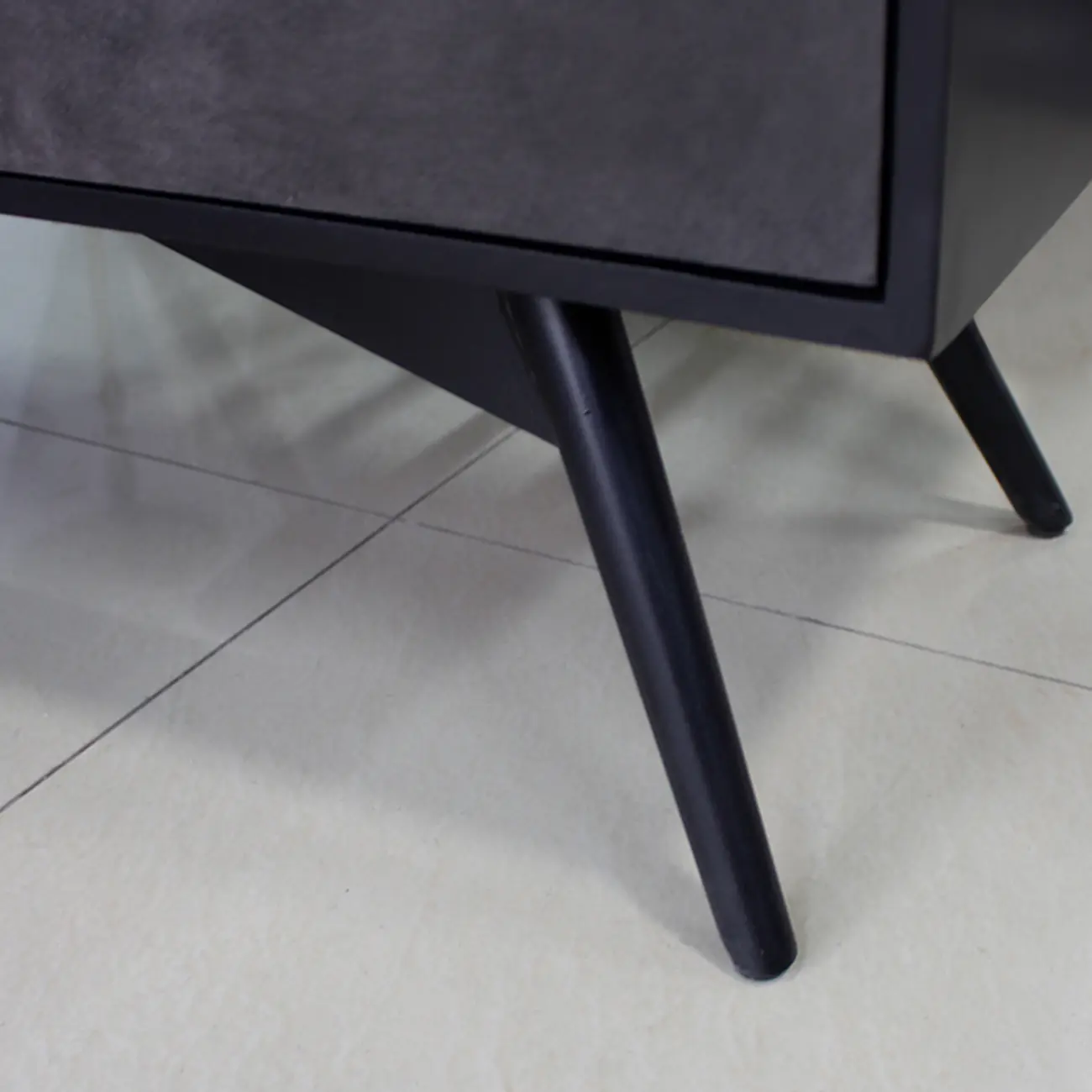 Elegant Grey Shoe Cabinet with Doors & Adjustable Shelves Image - 9 | homeyfad