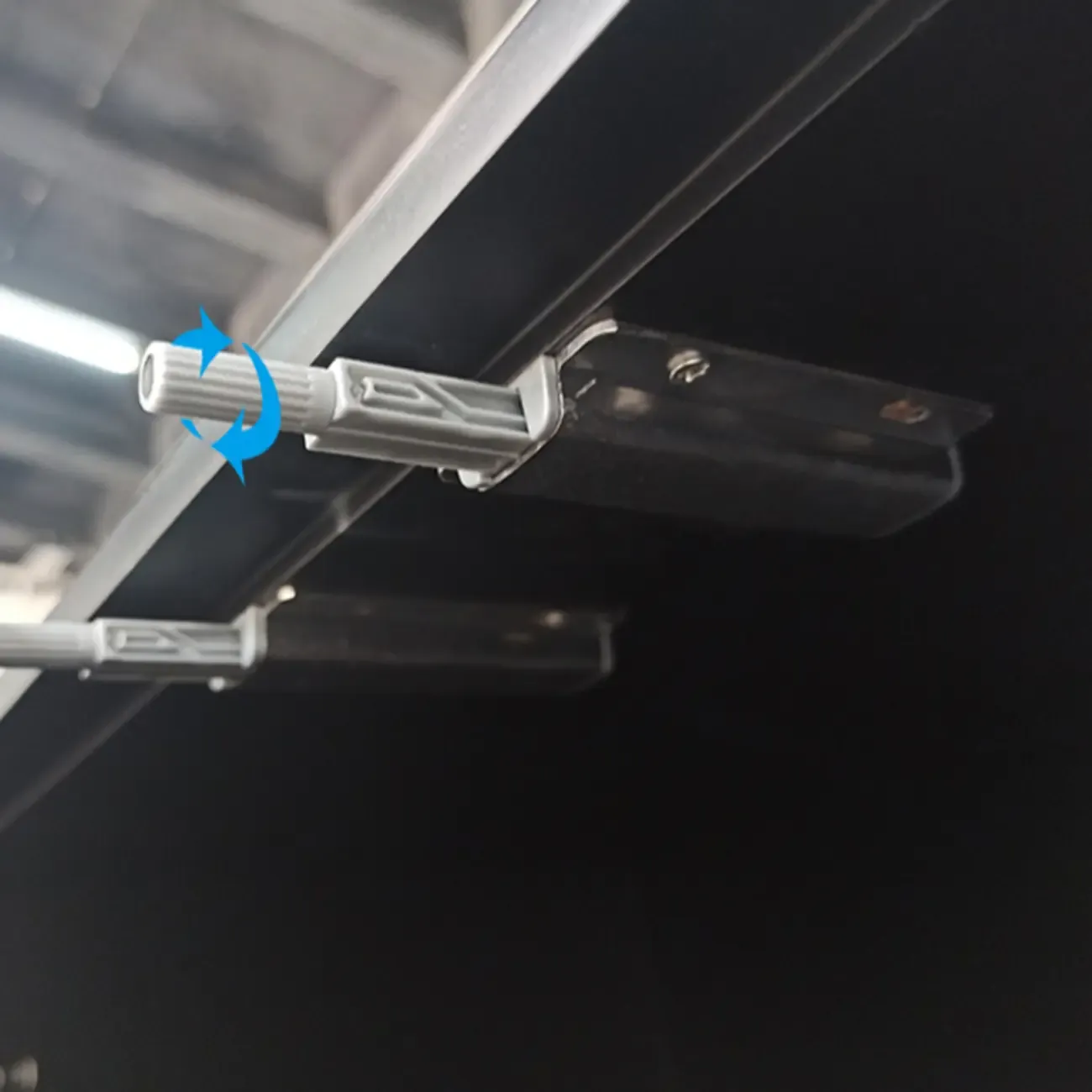 Elegant Grey Shoe Cabinet with Doors & Adjustable Shelves Image - 11