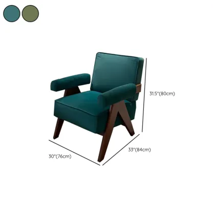 Durable Leather Accent Chair with Ergonomics for Living Room Image - 13