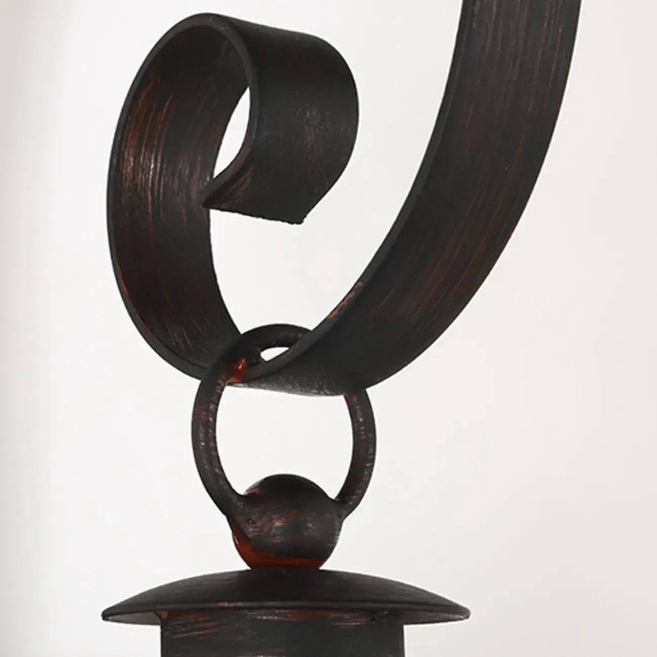 Vintage Black Outdoor Wall Light with Geometric Glass Image - 13