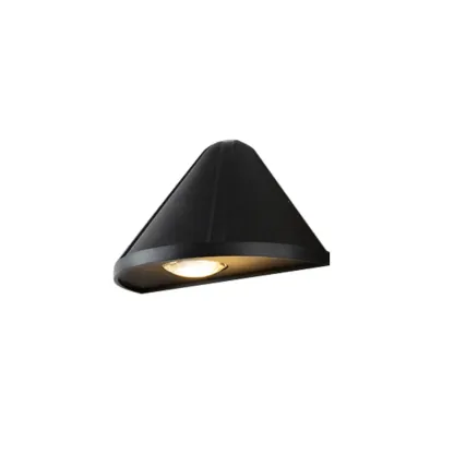 Modern Warm Light Black Metal Wall Sconce Image - 5