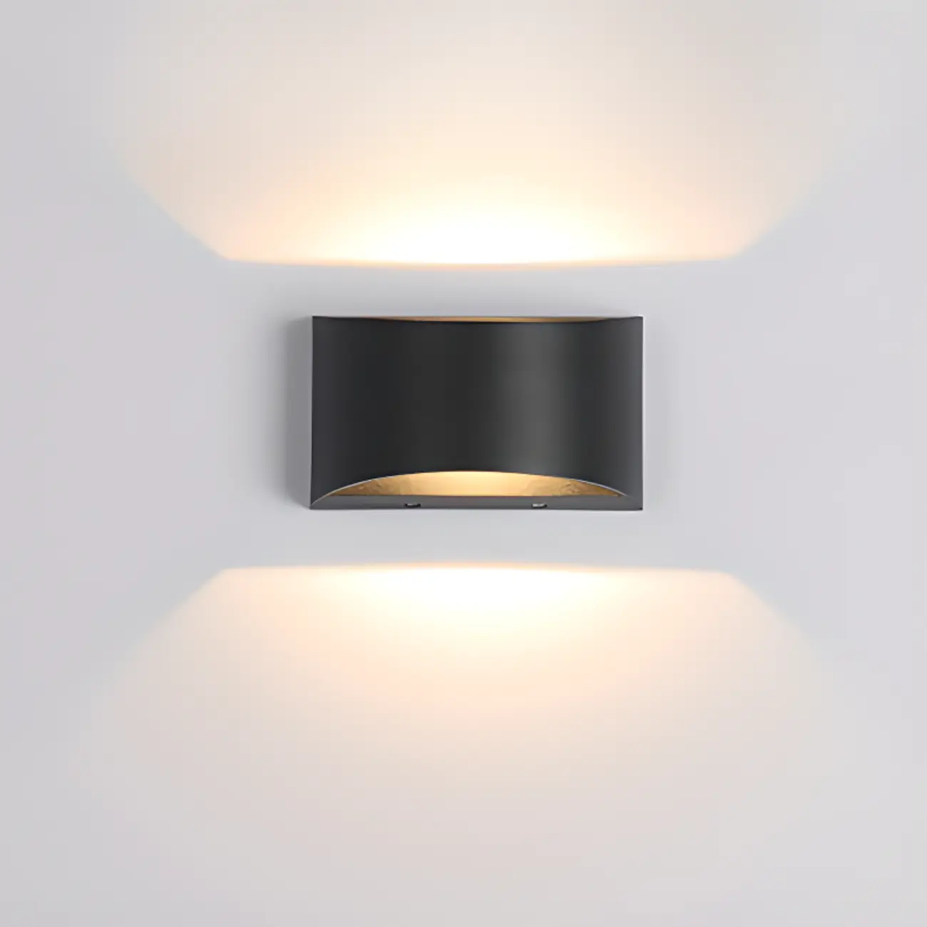 Modern Warm Light Black Metal Wall Sconce Image - 6 | homeyfad