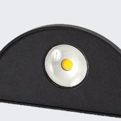 Modern Warm Light Black Metal Wall Sconce Image - 11