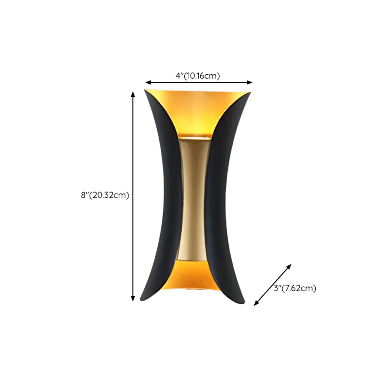 Modern Warm Light Black Metal Wall Sconce Image - 13 | homeyfad