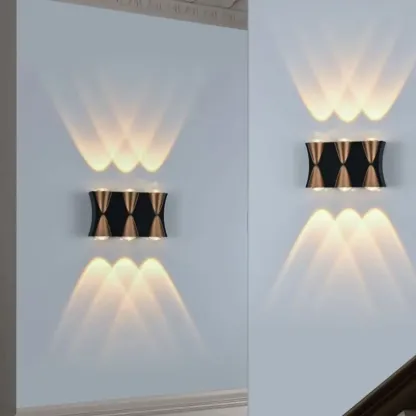 Multi-Light Metal Glass Charming Wall Sconce Image - 2