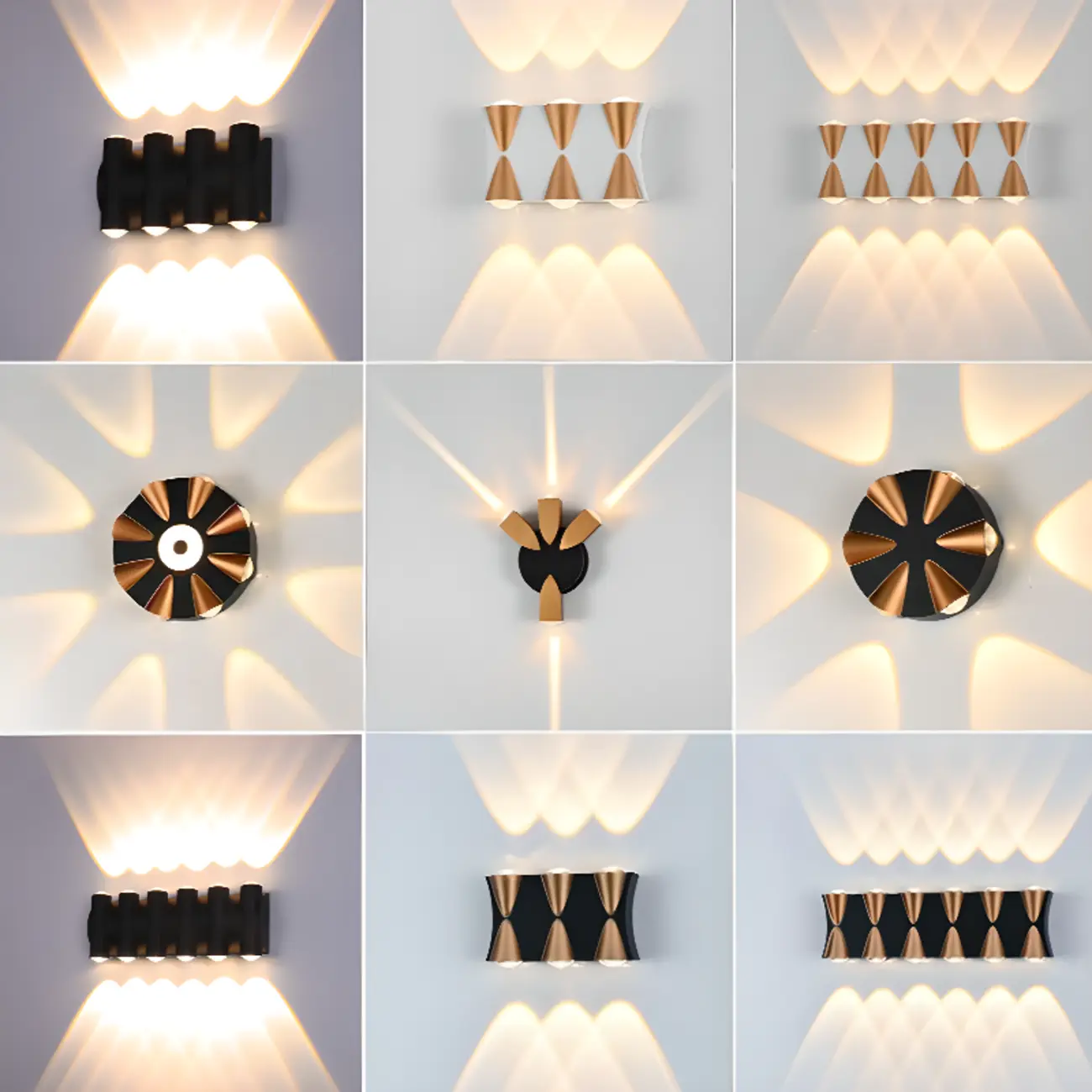 Multi-Light Metal Glass Charming Wall Sconce Image - 3 | homeyfad