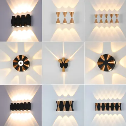Multi-Light Metal Glass Charming Wall Sconce Image - 3