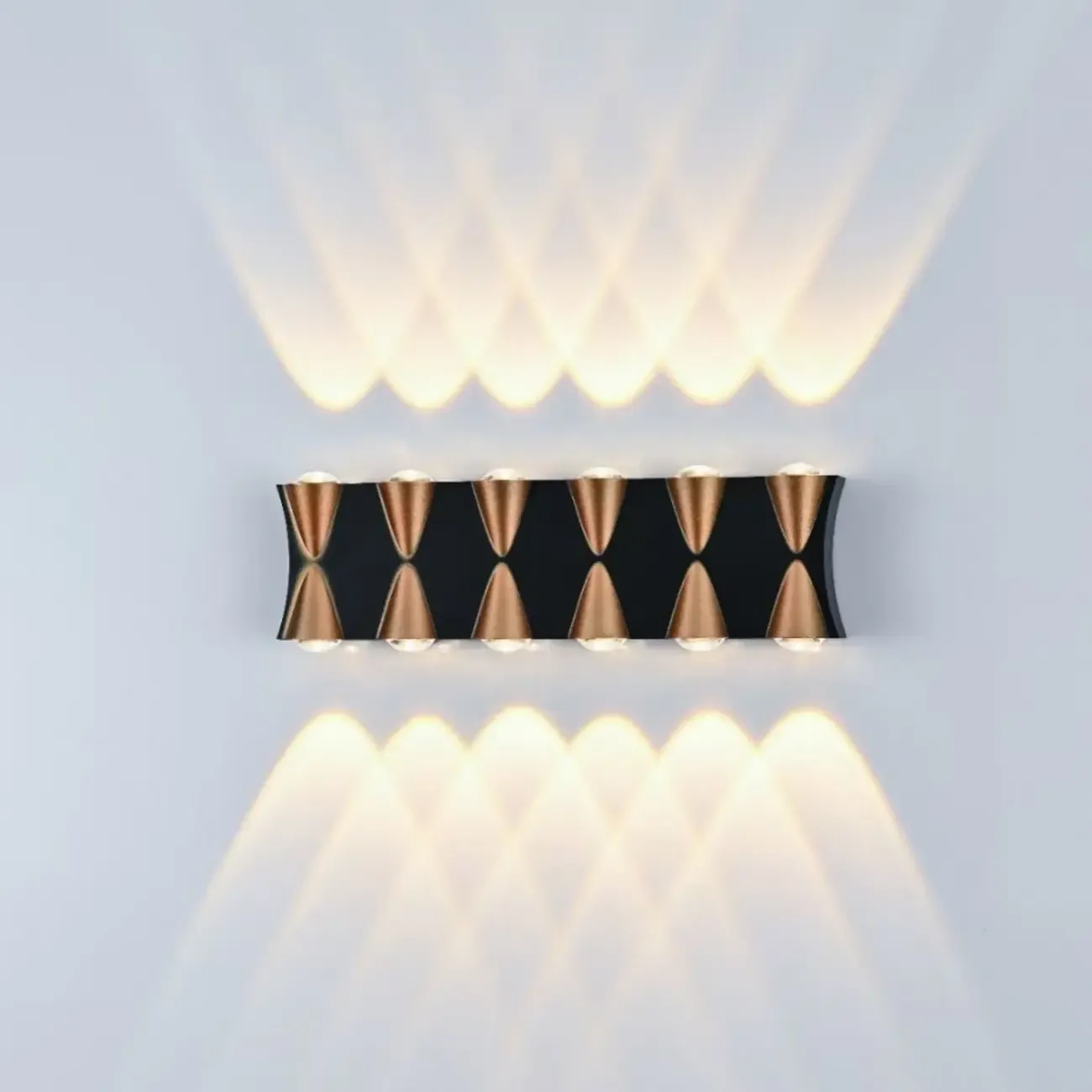 Multi-Light Metal Glass Charming Wall Sconce Image - 9