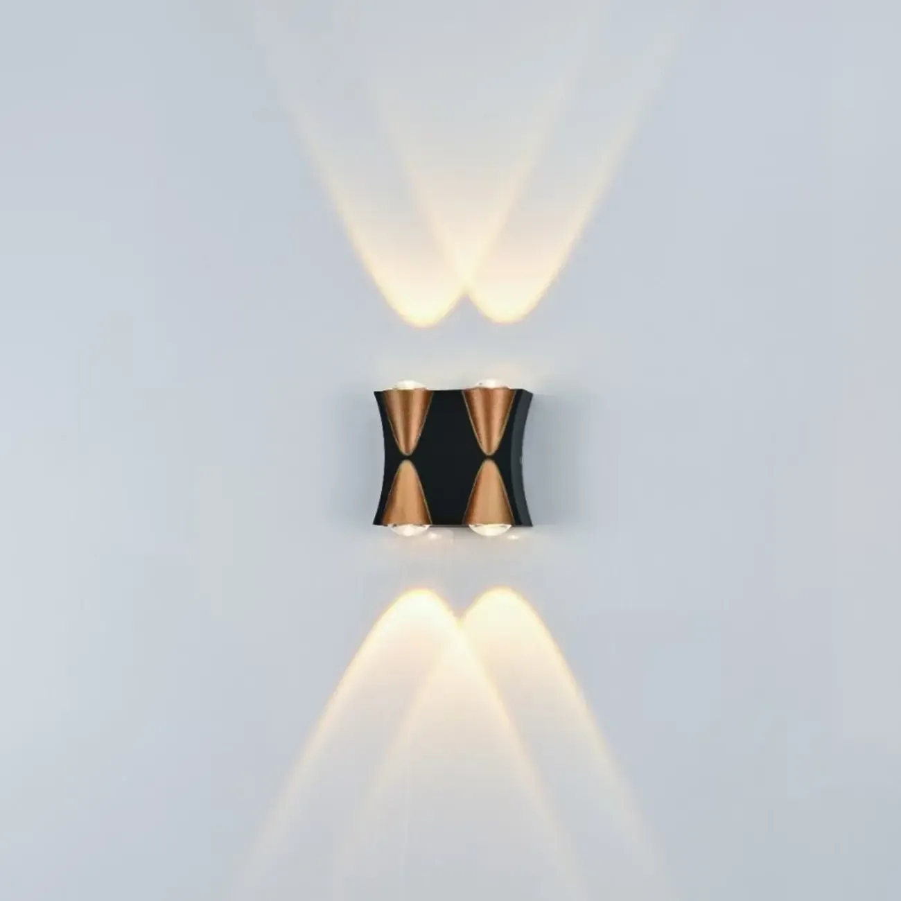 Multi-Light Metal Glass Charming Wall Sconce Image - 13