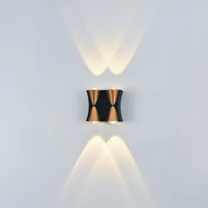 Multi-Light Metal Glass Charming Wall Sconce Image - 13