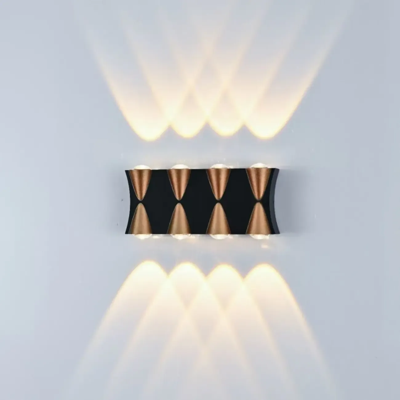 Multi-Light Metal Glass Charming Wall Sconce Image - 14