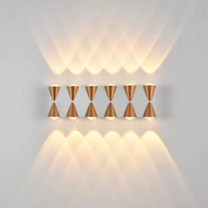 Multi-Light Metal Glass Charming Wall Sconce Image - 20