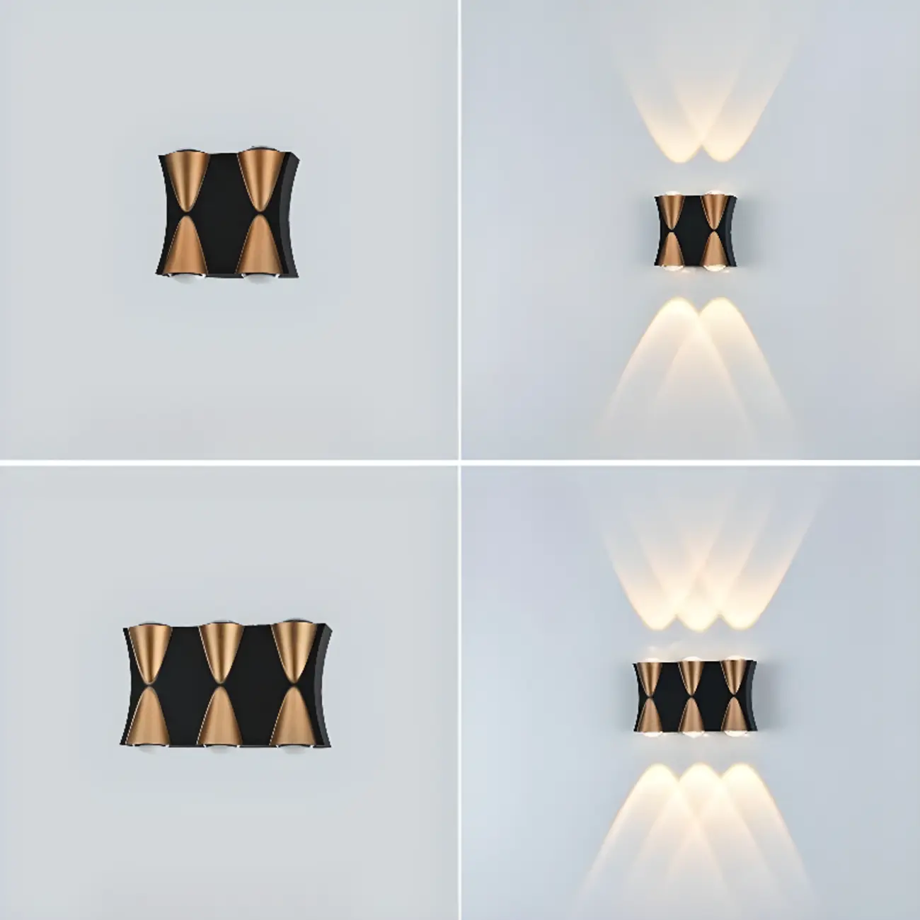 Multi-Light Metal Glass Charming Wall Sconce Image - 39 | homeyfad