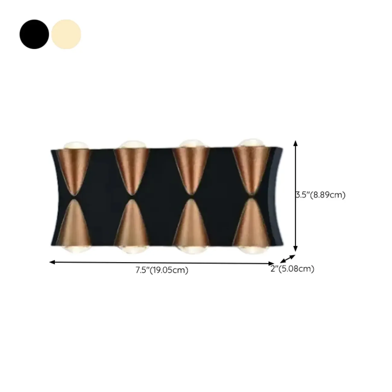 Multi-Light Metal Glass Charming Wall Sconce Image - 47