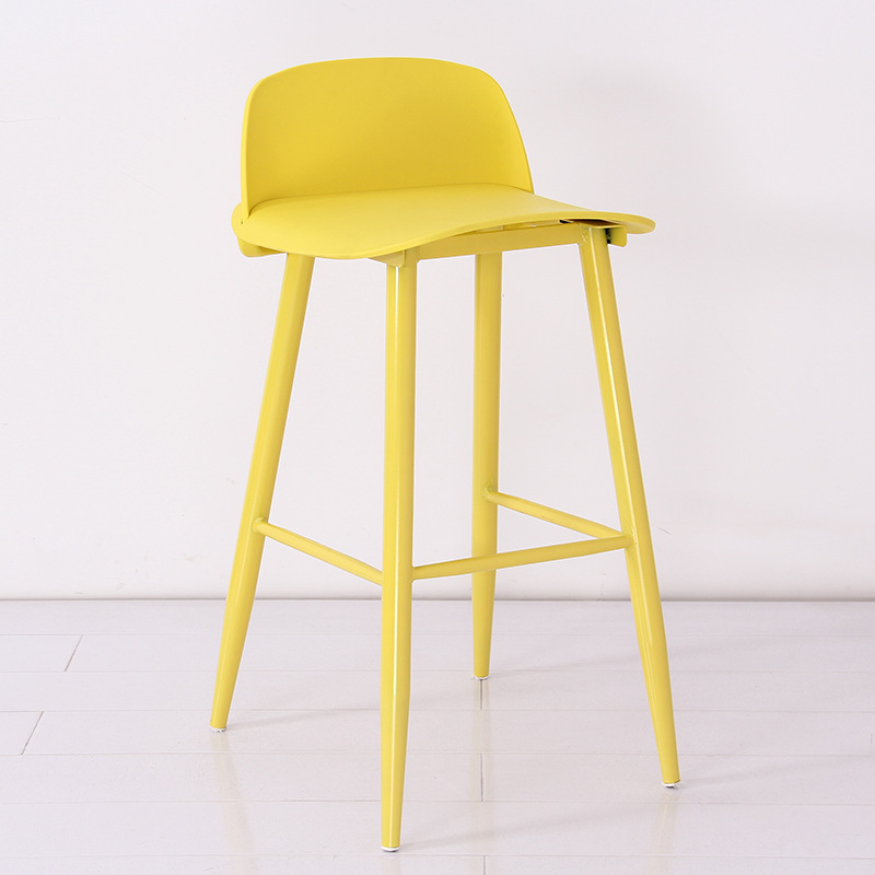 Contemporary Light Gray Plastic Saddle Low Back Bar Stools | homeyfad