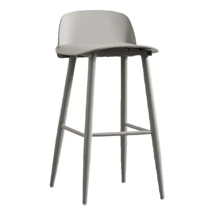 Contemporary Plastic Saddle Seat Low Back Bar Stools Image - 15