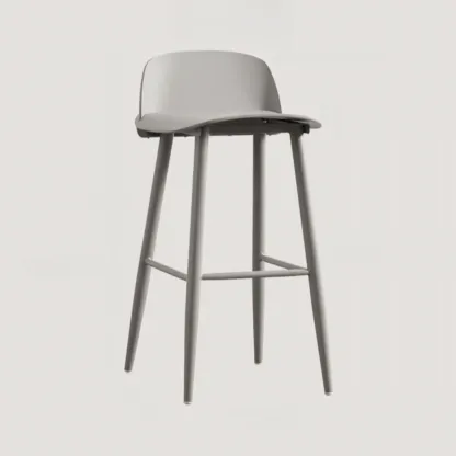 Contemporary Plastic Saddle Seat Low Back Bar Stools Image - 8