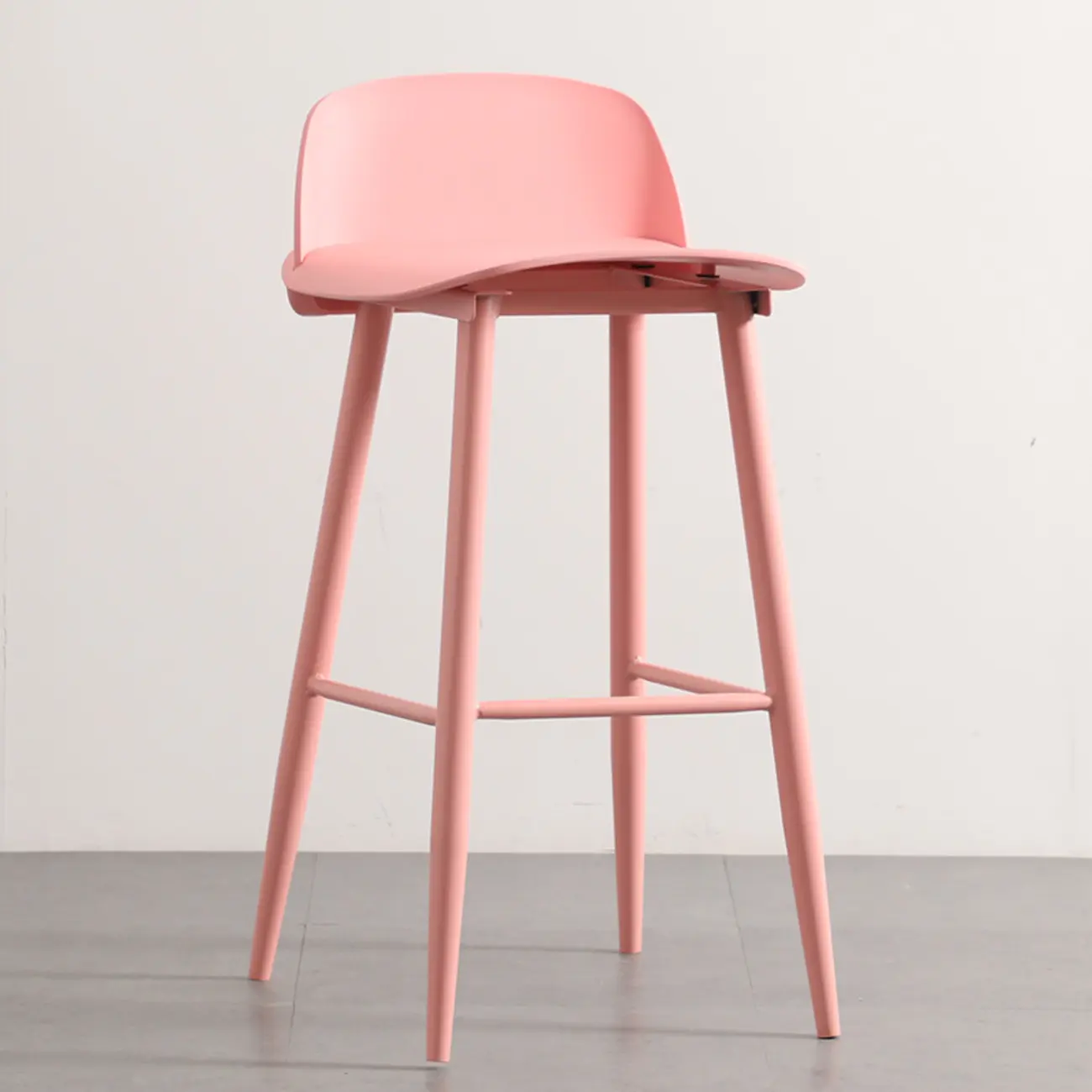 Contemporary Plastic Saddle Seat Low Back Bar Stools Image - 6 | homeyfad