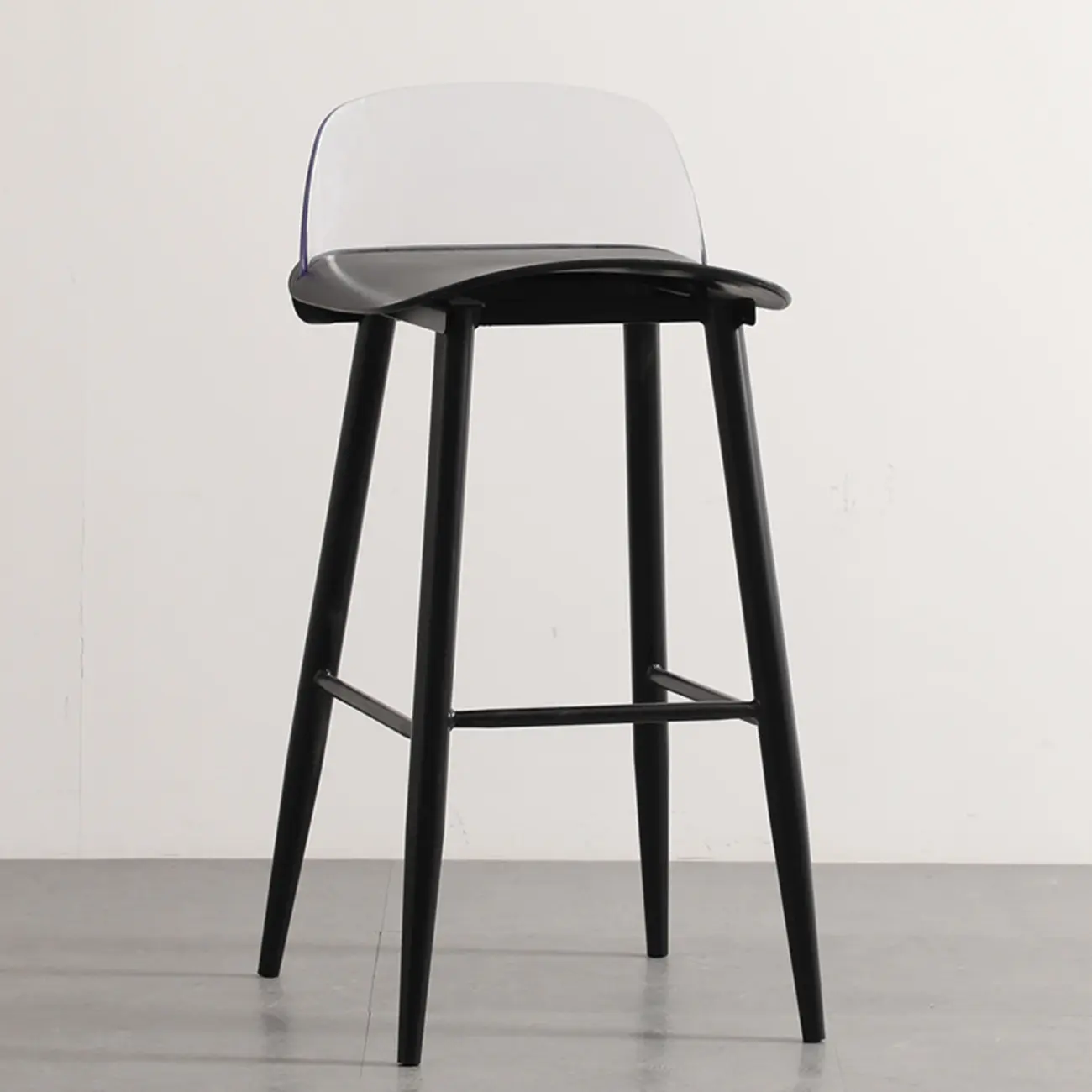 Contemporary Plastic Saddle Seat Low Back Bar Stools Image - 9 | homeyfad