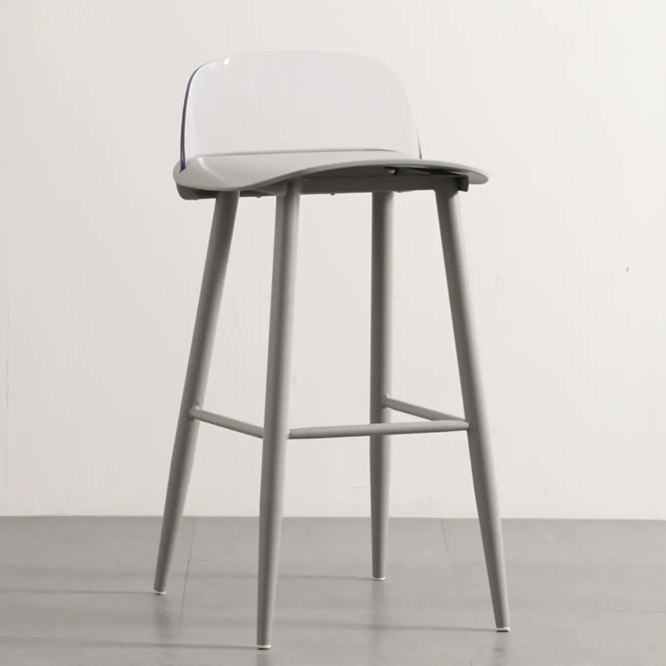 Contemporary Plastic Saddle Seat Low Back Bar Stools Image - 11