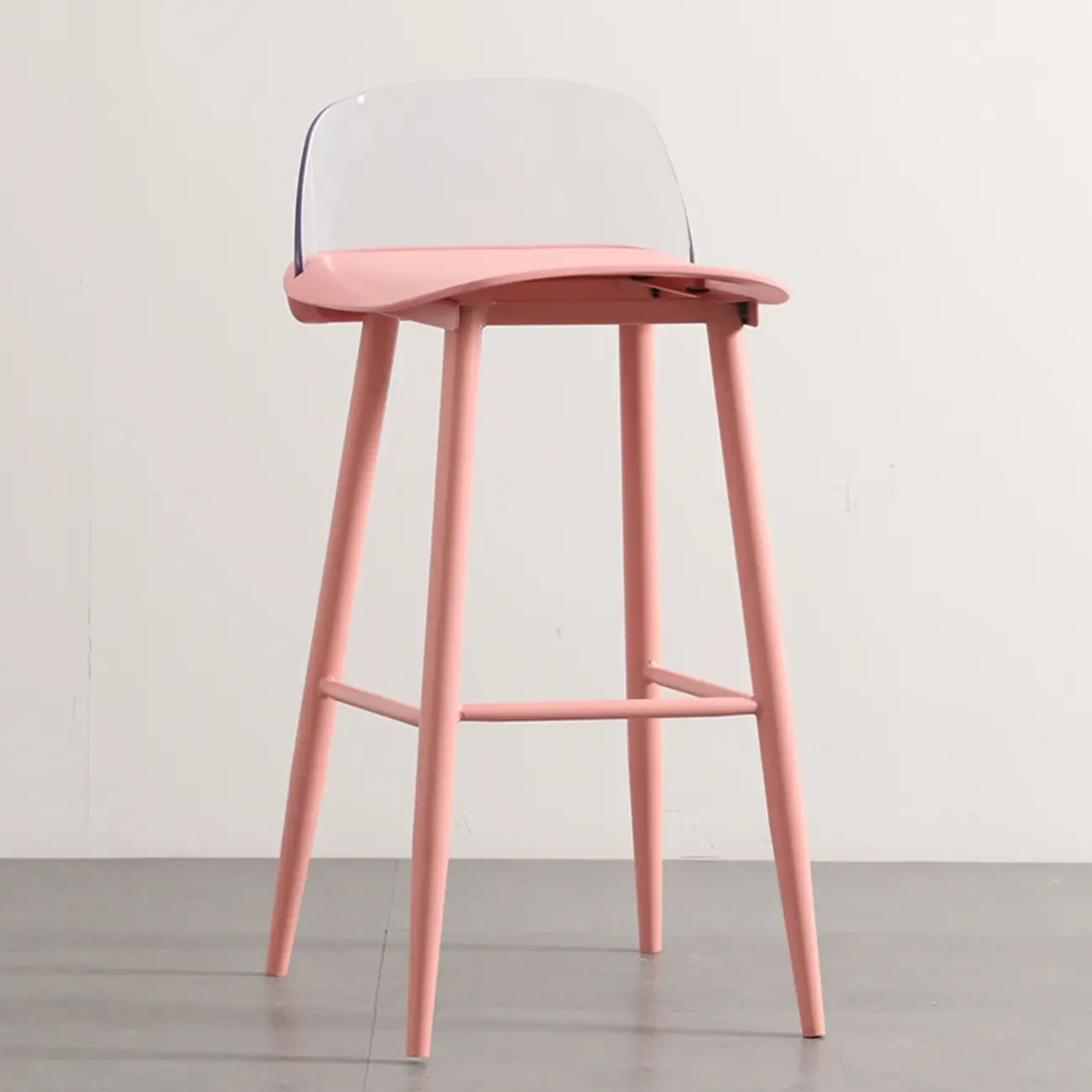 Contemporary Plastic Saddle Seat Low Back Bar Stools Image - 14