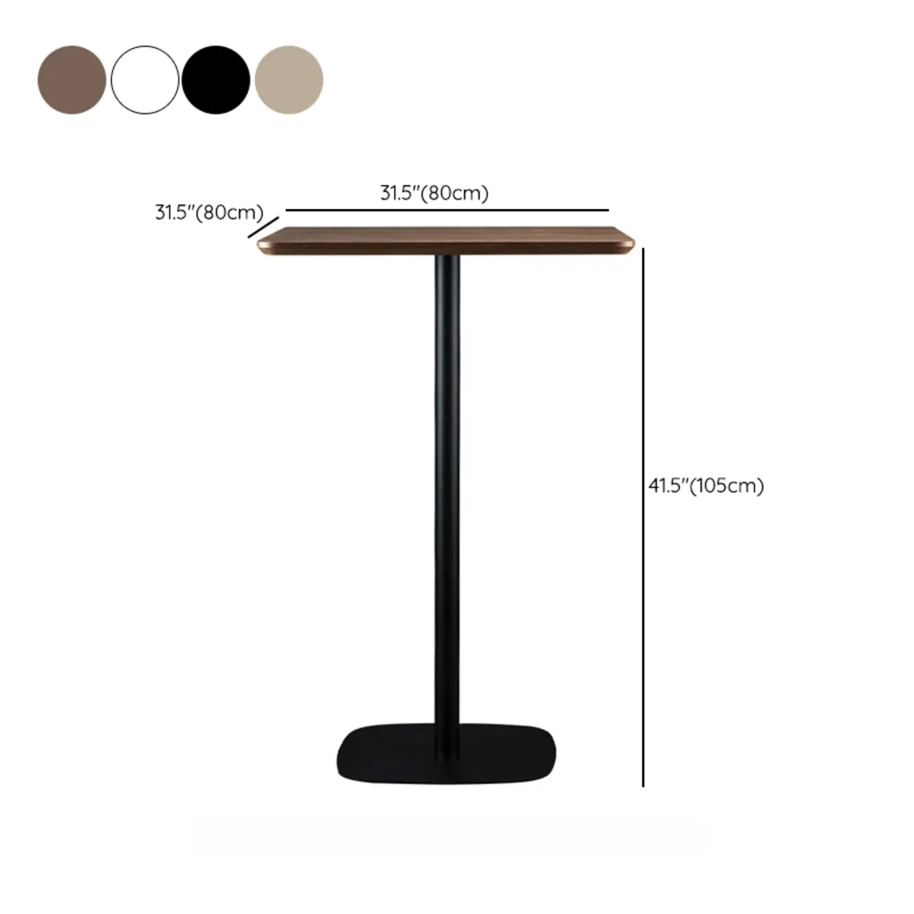Modern Square Bar Table with Leg Support for Kitchens Image - 14 | homeyfad