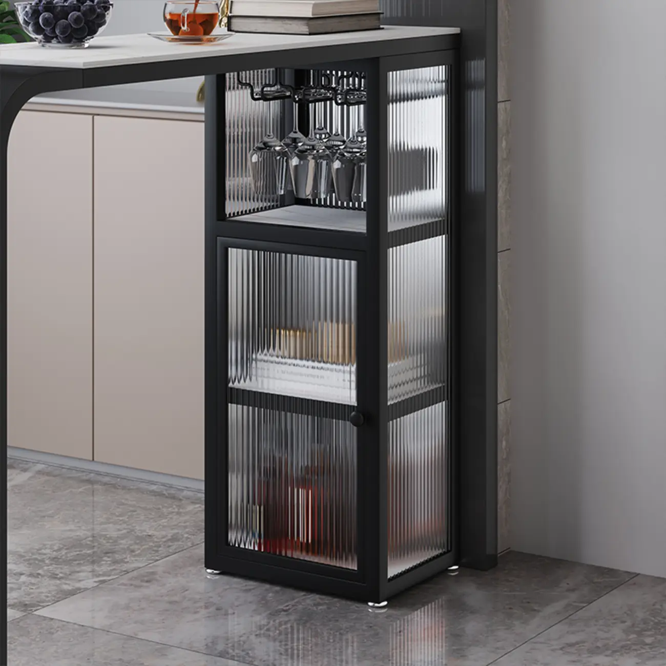 Modern Scratch Resistant Granite Top Pub Table for Kitchen Image - 4 | homeyfad