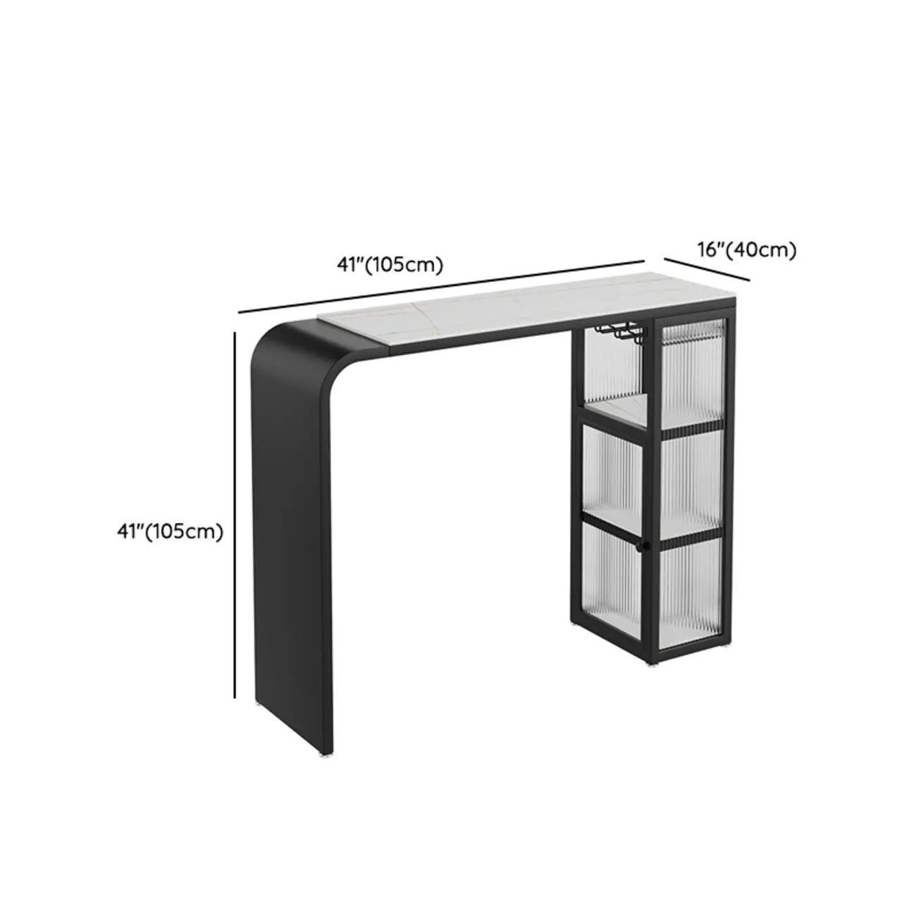 Modern Scratch Resistant Granite Top Pub Table for Kitchen Image - 9 | homeyfad