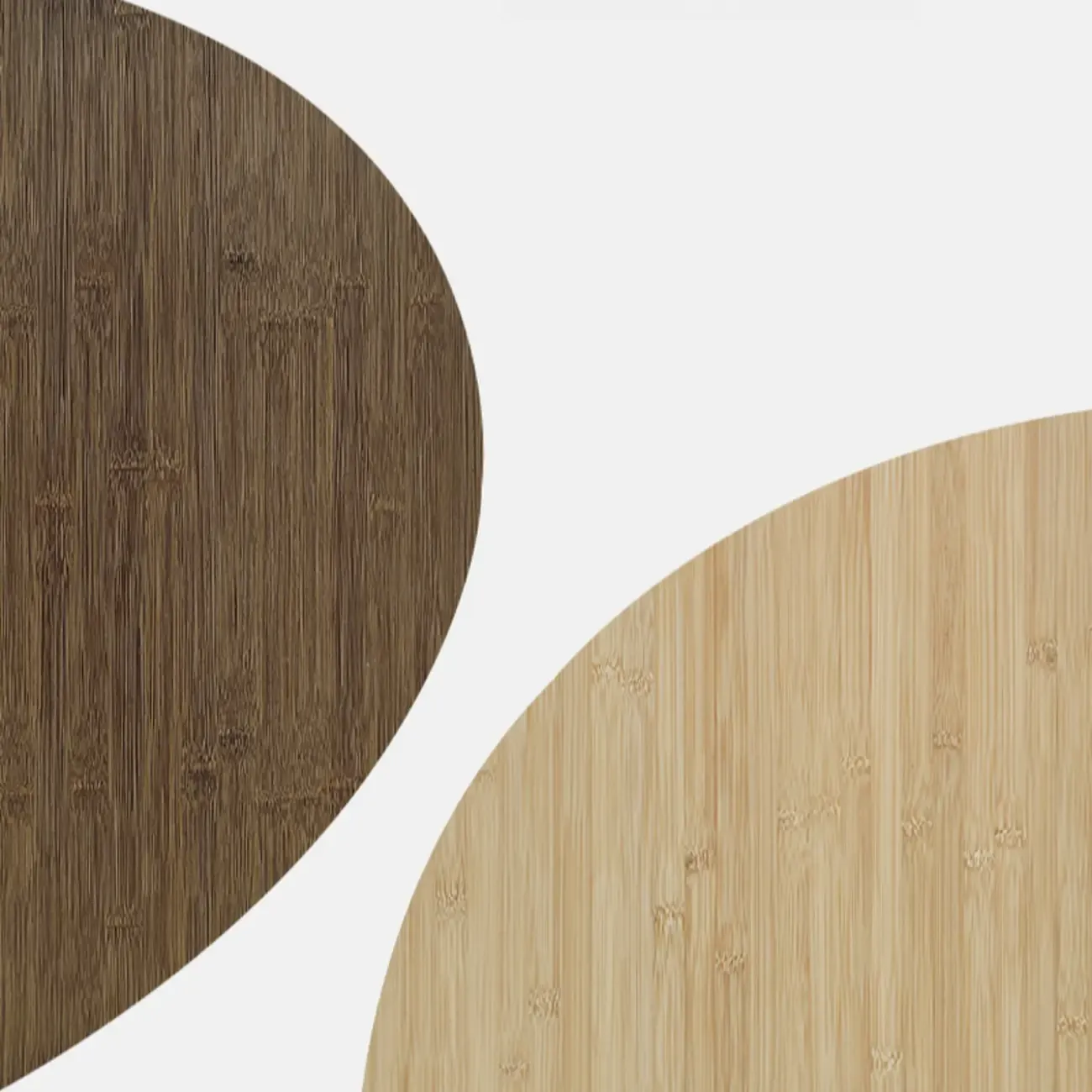 Modern Fixed Top Bamboo Orbicular Bar Tables Image - 9