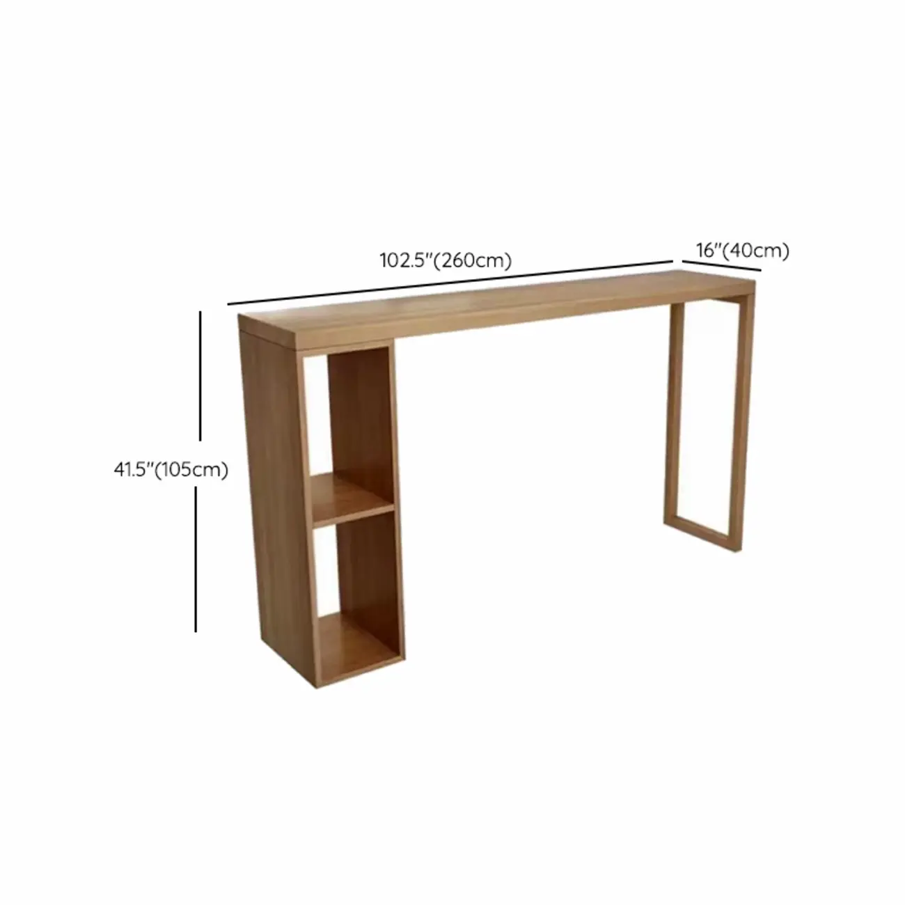 Scandinavian Brown Pine Fixed Storage Bar Tables Image - 18 | homeyfad