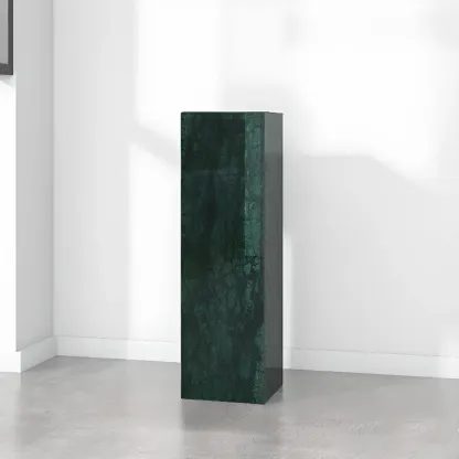 Minimalist Marble Square Block End Table Image - 15