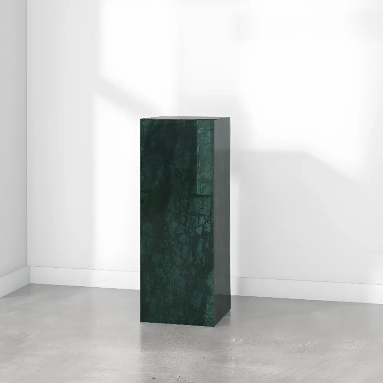 Minimalist Marble Square Block End Table Image - 16