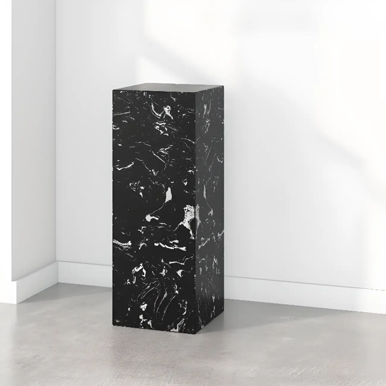 Minimalist Marble Square Block End Table Image - 20 | homeyfad