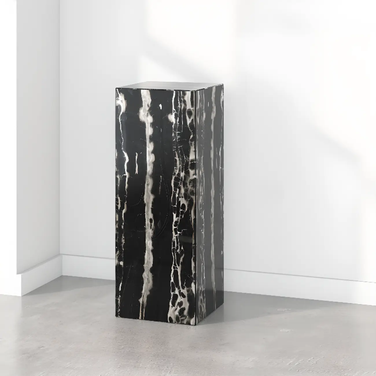 Minimalist Marble Square Block End Table Image - 24 | homeyfad