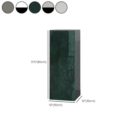 Minimalist Marble Square Block End Table Image - 26