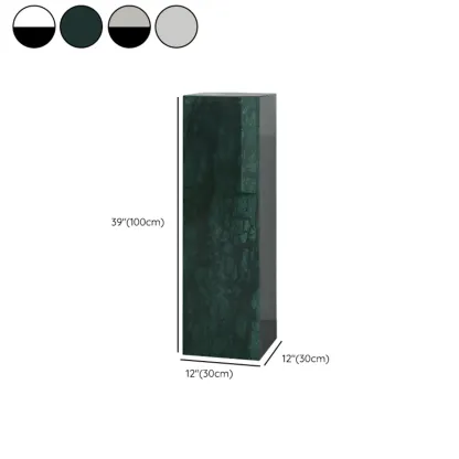 Minimalist Marble Square Block End Table Image - 27