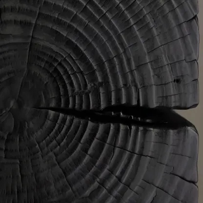 Hourglass Wooden Natural Finish Chairside Table Image - 16