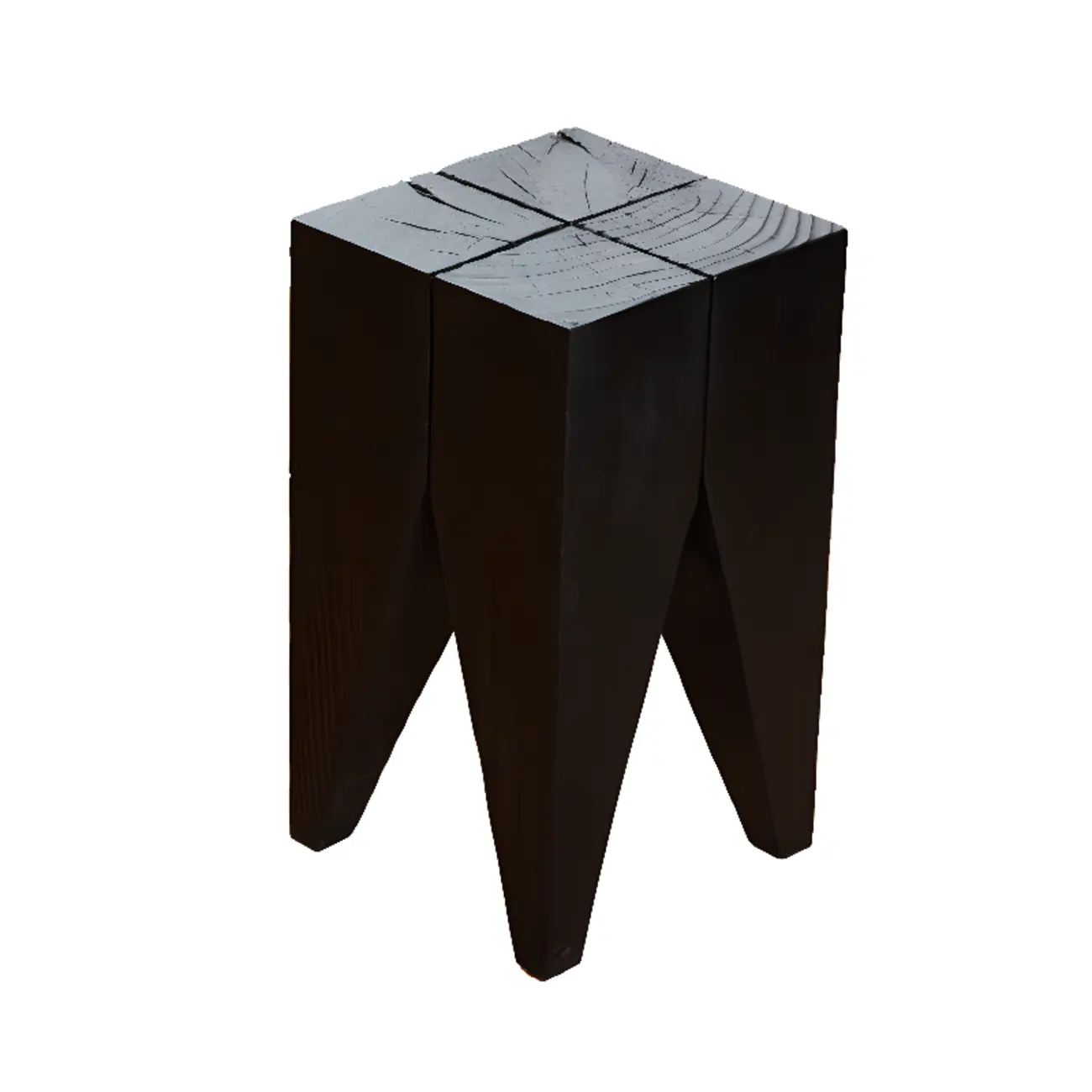 Hourglass Wooden Natural Finish Chairside Table Image - 18 | homeyfad