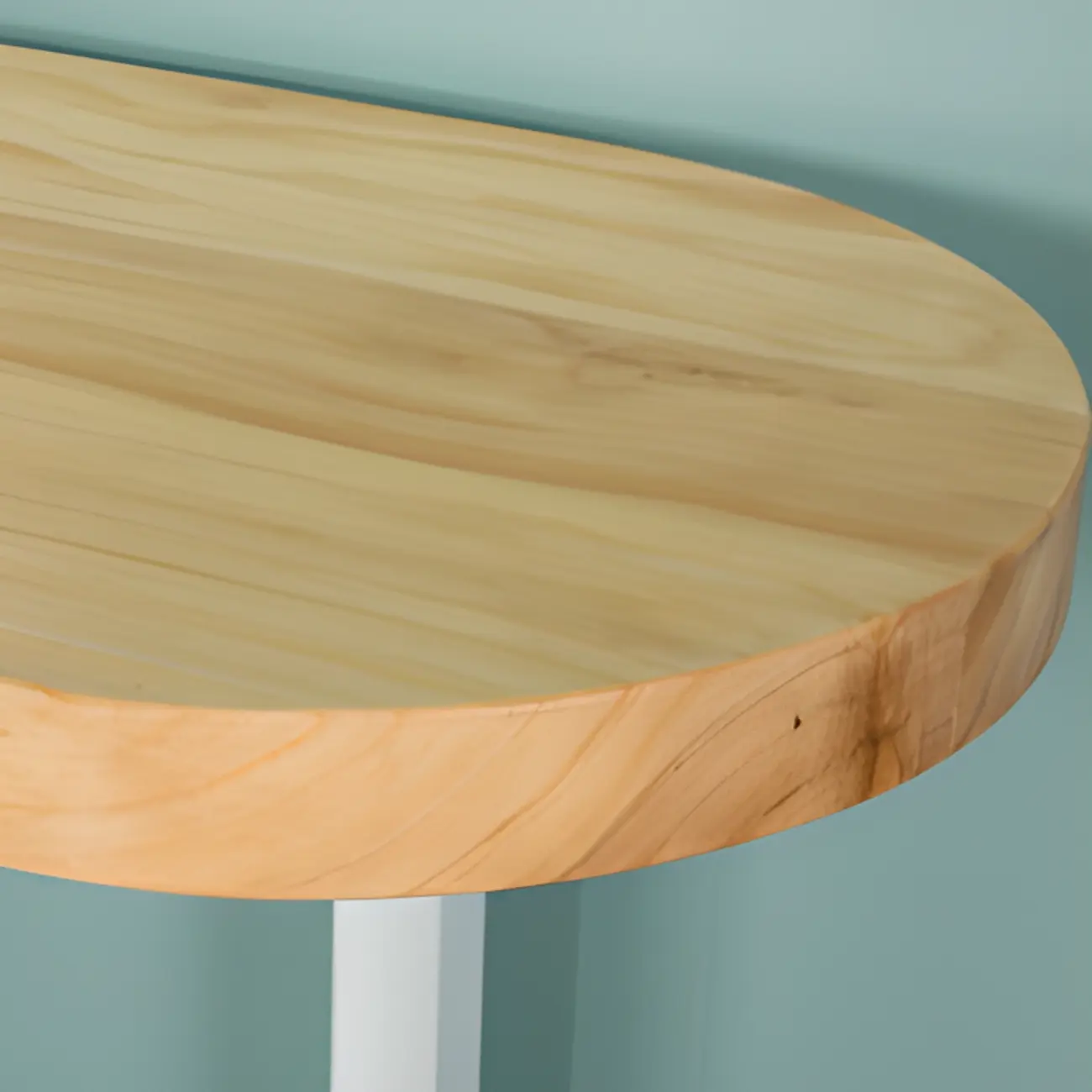 Modern Asymmetrical Wooden Bar Table with Storage and Seating Image - 7 | homeyfad