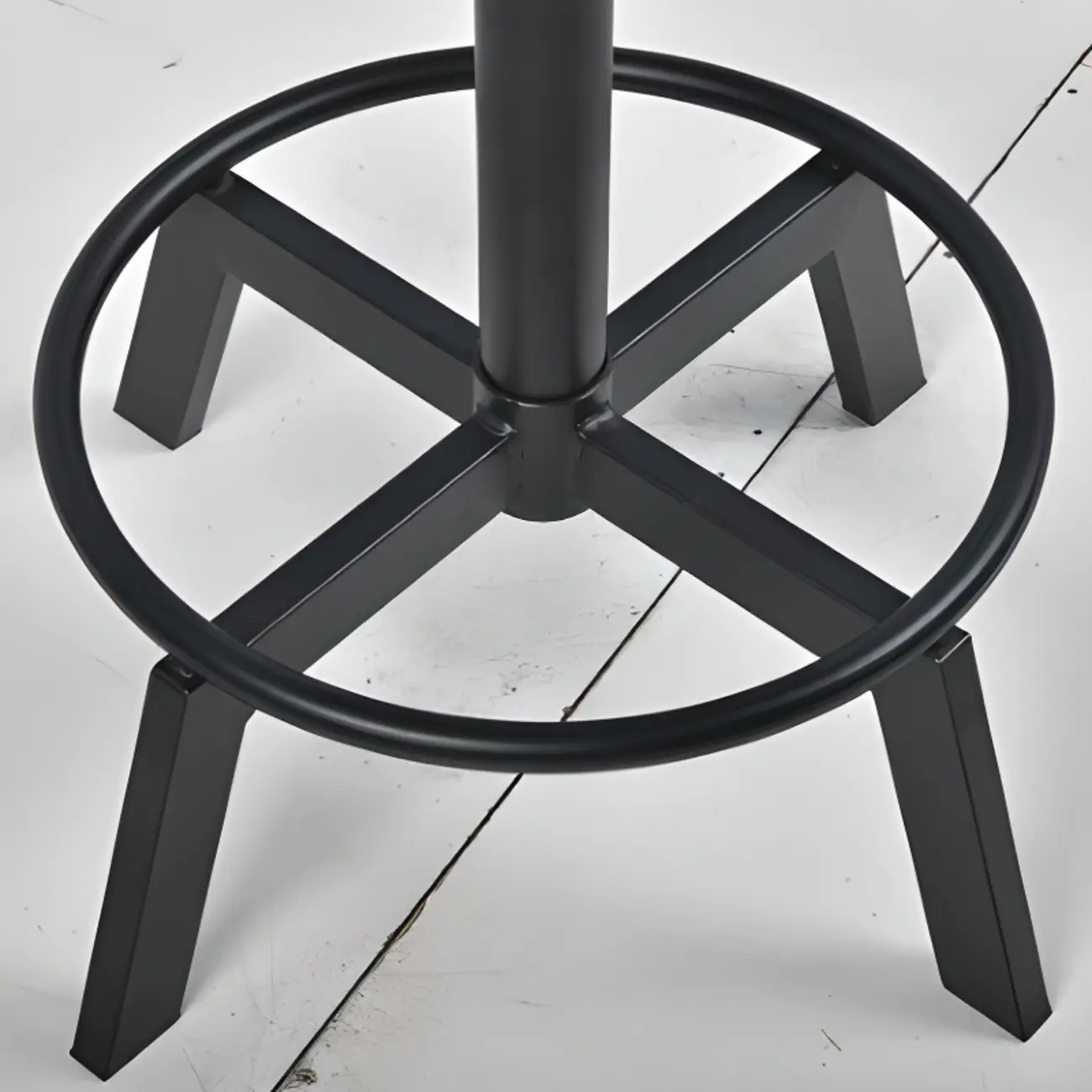 Retro Industrial Circular Adjustable Bar Table Image - 9 | homeyfad