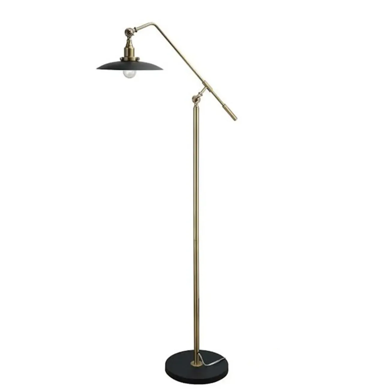 Adjustable Industrial Retro Metal Standing Floor Lamp Image - 2