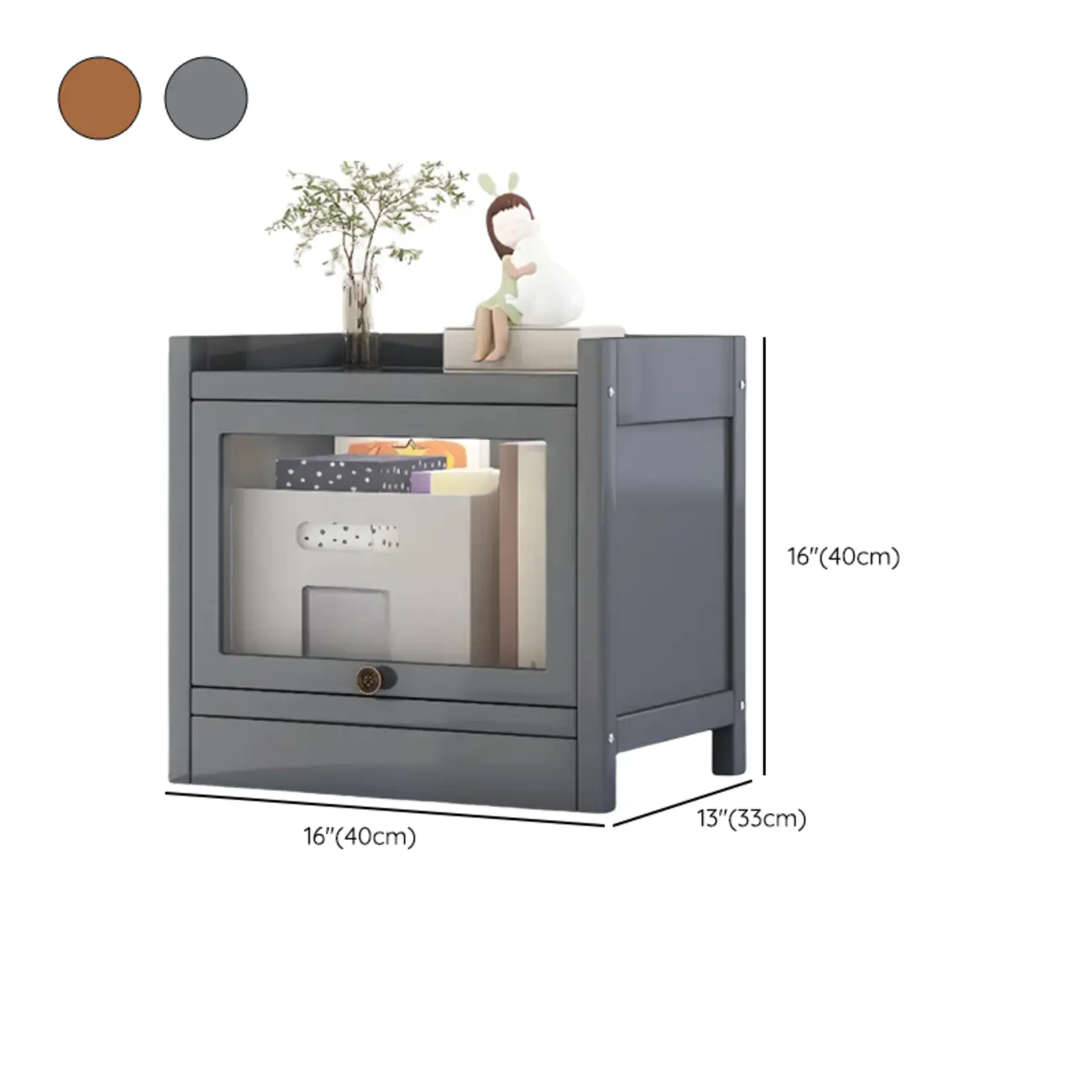 Modern Brown Wooden Clear Glass Front Display Storage Cabinet Image - 35 | homeyfad