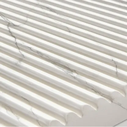 Hallway Wood White Shoe Storage Cabinet with Gold Legs Image - 14